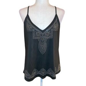 Black beaded tank top